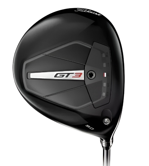 View of the sole of the Titleist GT3 driver 