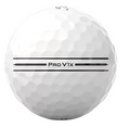 Titleist Pro V1x Enhanced Alignment golf ball showing the enhanced alignment on the side of the ball