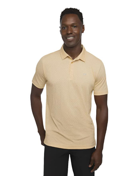 Travis Mathew Bamboo Calm Polo Heather Golden