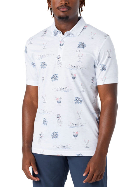 Travis Mathew Island Paradise Men's Polo - White