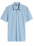 Travis Mathew Men's Rustic View Polo Heather Copen Blue