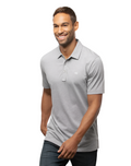 Travis Mathew Men's The Zinna Polo Heather Grey