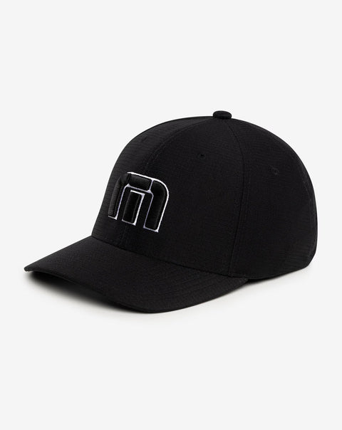 TravisMathew B-Bahamas Fitted Cap Black side view