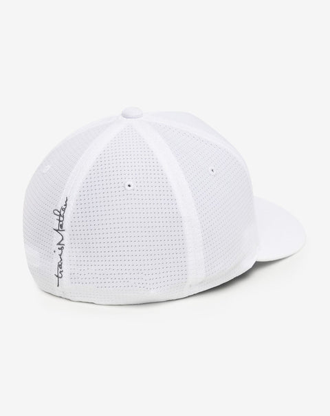 TravisMathew B-Bahamas Fitted Cap White rear view