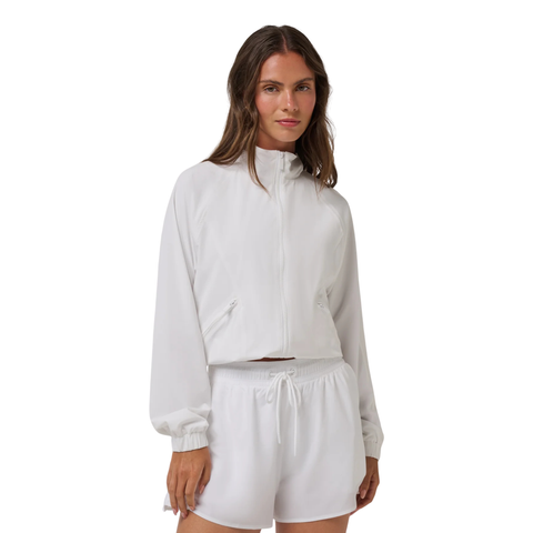 TravisMathew BreezeBlend Travel Day Women's Jacket | White