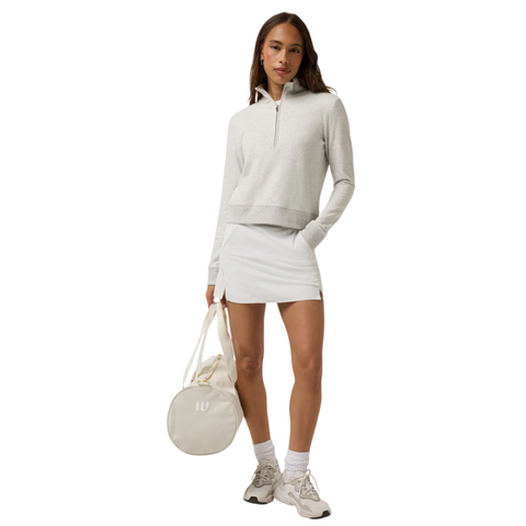 TravisMathew Cloud 1/2 Zip Women's Pullover | Heather Light Grey