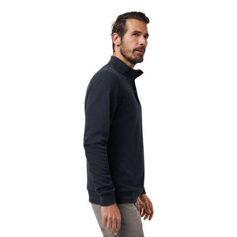 TravisMathew Cloud Quarter Zip 2.0 Men's Pullover | Black
