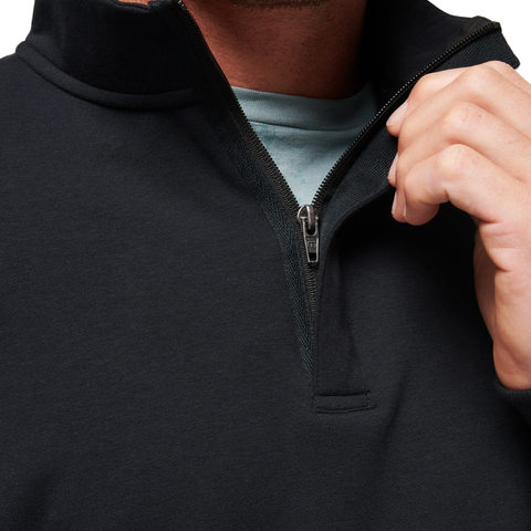 TravisMathew Cloud Quarter Zip 2.0 Men's Pullover | Black