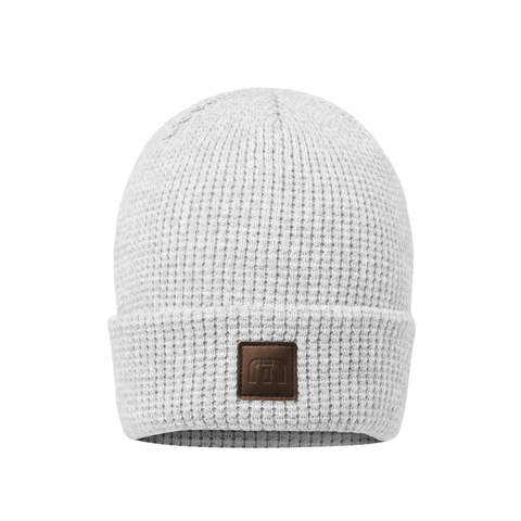 TravisMathew Cloud Waffle Beanie | Heather Grey