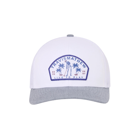 TravisMathew Dark Ages Snapback Hat | White