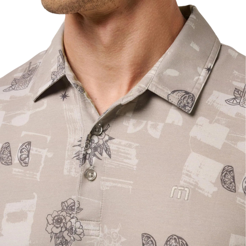 TravisMathew Featherweight Spritz Men's Polo | Island Fossil