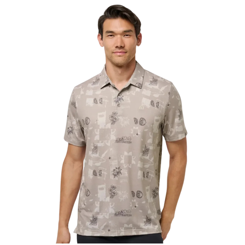 TravisMathew Featherweight Spritz Men's Polo | Island Fossil