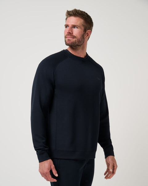TravisMathew Fibercloud Crew Men's Pullover Black alternate view