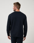 TravisMathew Fibercloud Crew Men's Pullover Black rear view