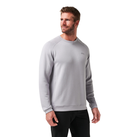 TravisMathew Fibercloud Crew Men’s Pullover | Sleet Grey