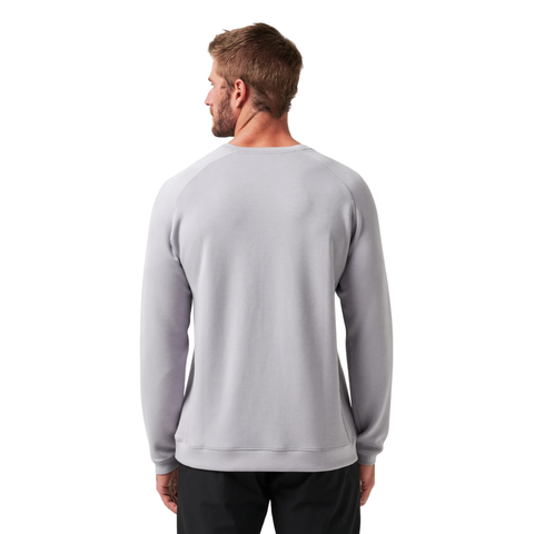 TravisMathew Fibercloud Crew Men’s Pullover | Sleet Grey