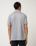 TravisMathew Final Drive Geo Men's Polo Heather Grey rear view