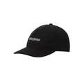 The Travis Mathew Golf Sucks Hat is a black snapback cap with GOLF SUCKS embroidered in white on the front, displayed against a plain white background.