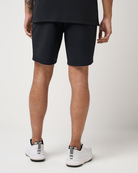 TravisMathew Hero Hour Men's Golf Shorts Black rear view