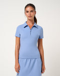 TravisMathew MoveKnit Private Lesson Women's Polo | English Manor - front view