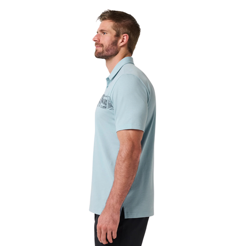 TravisMathew Performance Jersey Cruise Men's Polo | Forget Me Not
