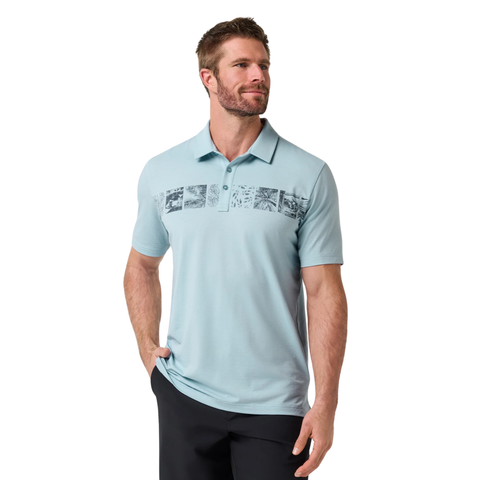 TravisMathew Performance Jersey Cruise Men's Polo | Forget Me Not