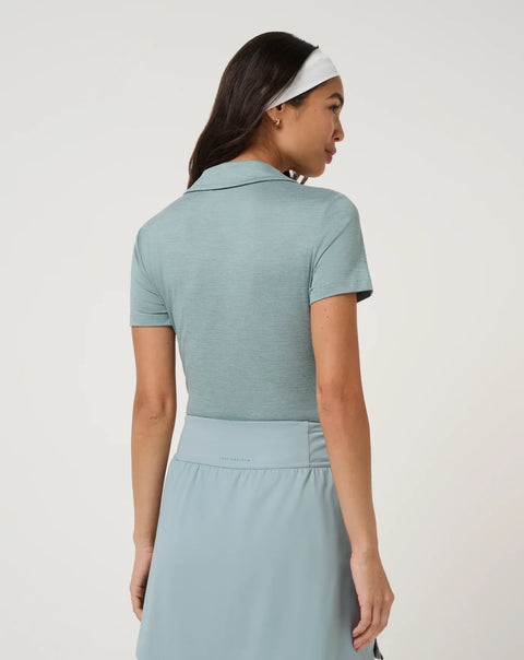 TravisMathew Skyloft Light 2.0 Women's Polo | Heather Slate - view 2