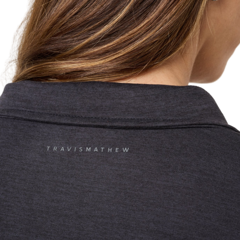 TravisMathew Skyloft Light Women's Quarter-Zip Pullover | Heather Black