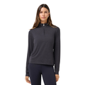 TravisMathew Skyloft Light Women's Quarter-Zip Pullover | Heather Black