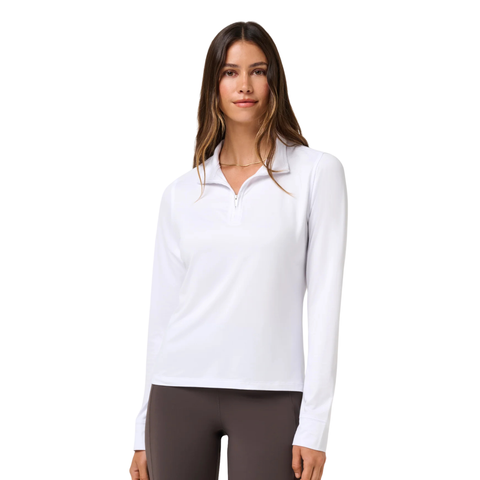 TravisMathew Skyloft Light Women's Quarter-Zip Pullover | White