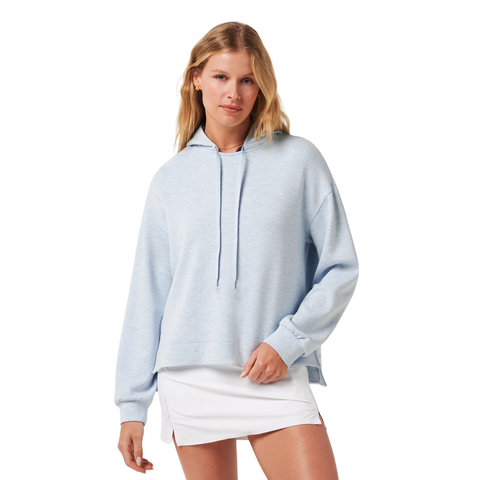 TravisMathew Skyloft Soft Women's Hoodie | Heather Kentucky Blue