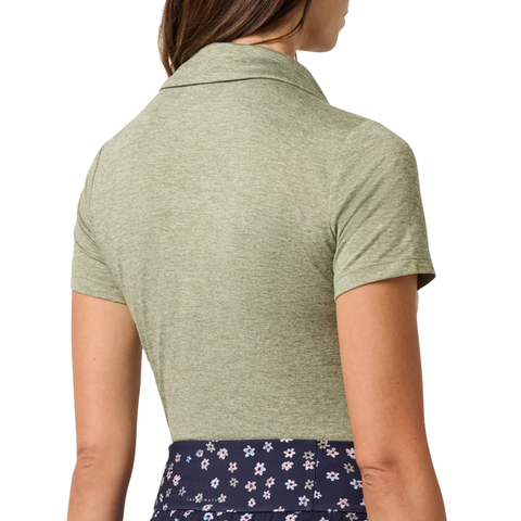 TravisMathew Skyloft Women's Lightweight Polo | Heather Green