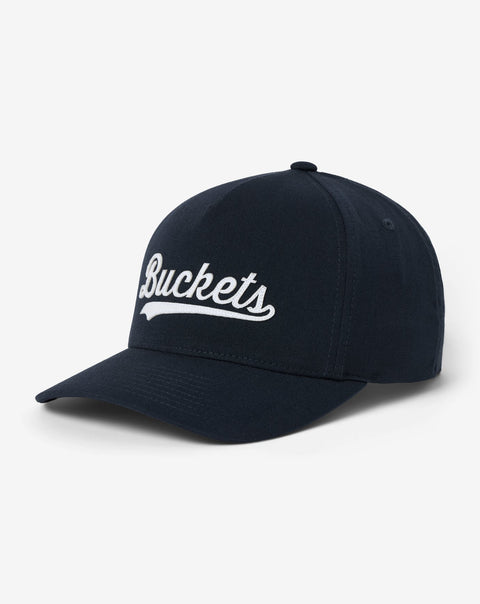 TravisMathew TM Buckets Snapback Hat Total Eclipse side view