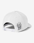 TravisMathew TM Buckets Snapback Hat White rear view