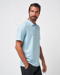TravisMathew The Heater Men's Polo Heather Dream Blue alternate view
