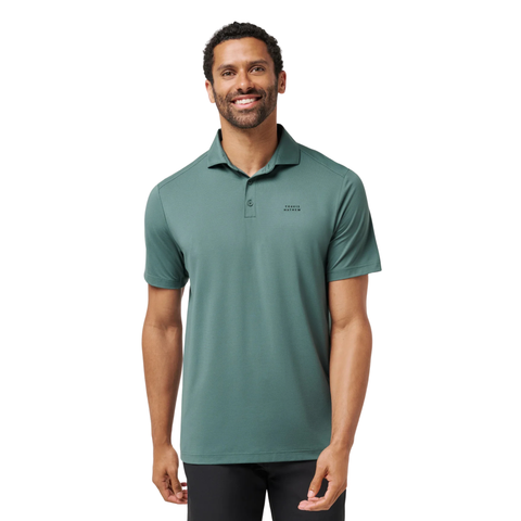 TravisMathew The Heater Pro Men's Polo | Silver Pine