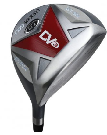 US Kids Driver featuring a silver and red clubhead with the 'UL 39' marking, designed for young golfers with lightweight construction to improve swing ease.