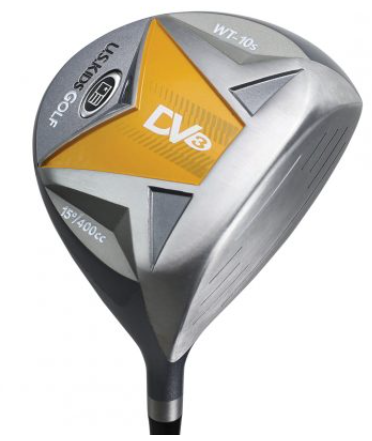 US Kids Driver featuring a silver and yellow clubhead with the 'UL 63' marking, designed for young golfers with lightweight construction for easier swings.