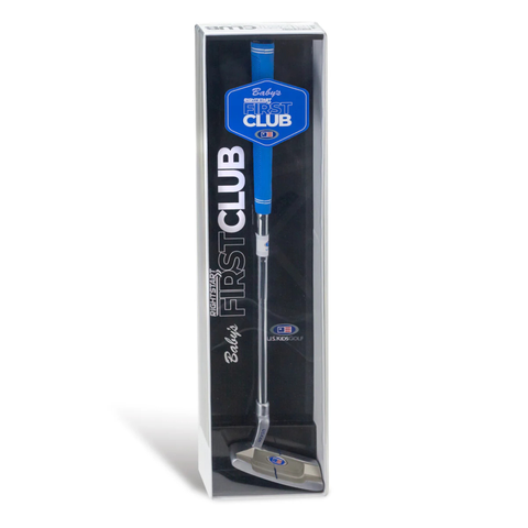 U.S. Kids First Club Putter in Blue in retail packaging