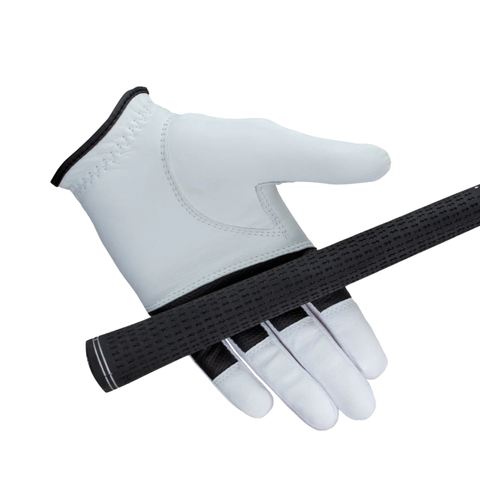 U.S. Kids Good Grip Junior Golf Glove holding a club, showing grip contact points