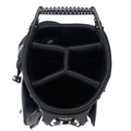 U.S. Kids TS6-57 10 Club Stand Golf Set in Black/Grey, top view showing six-way club divider