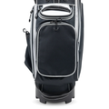 U.S. Kids TS6-63 10 Club Stand Golf Set in Black/White, close-up of front storage pockets and carry handle