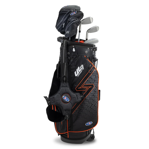 U.S. Kids UL7 51 5-Club Stand Golf Set | Black/Orange