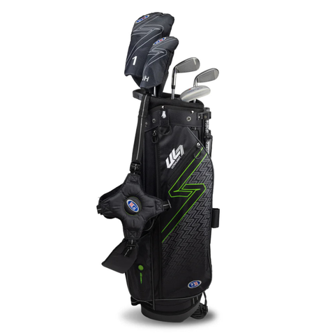 U.S. Kids UL7 57 5-Club Stand Golf Set | Black/Green