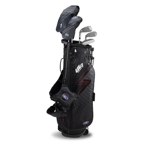 U.S. Kids UL7 60 5-Club Stand Golf Set | Black/Maroon