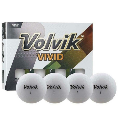 Volvik Vivid Matte Golf Balls - White