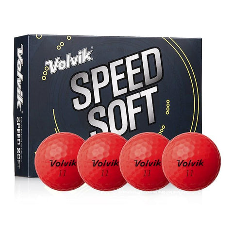 Volvik Speed Soft Golf Balls - Red