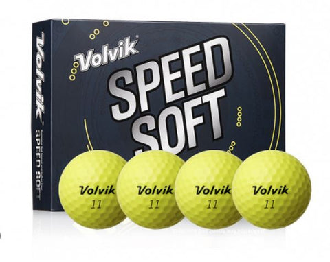 Volvik Speed Soft Golf Balls - Yellow