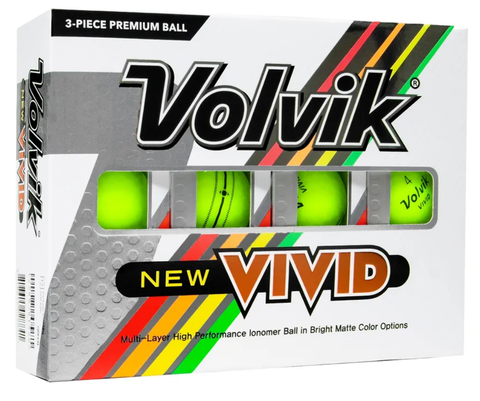 Volvik Vivid Matte Green Golf Balls