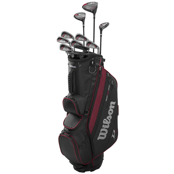 Wilson DEEP RED ゴルフバッグ アイアンセット付き Wilson DEEP RED ゴルフバッグ アイアンセット付き Amazon.com